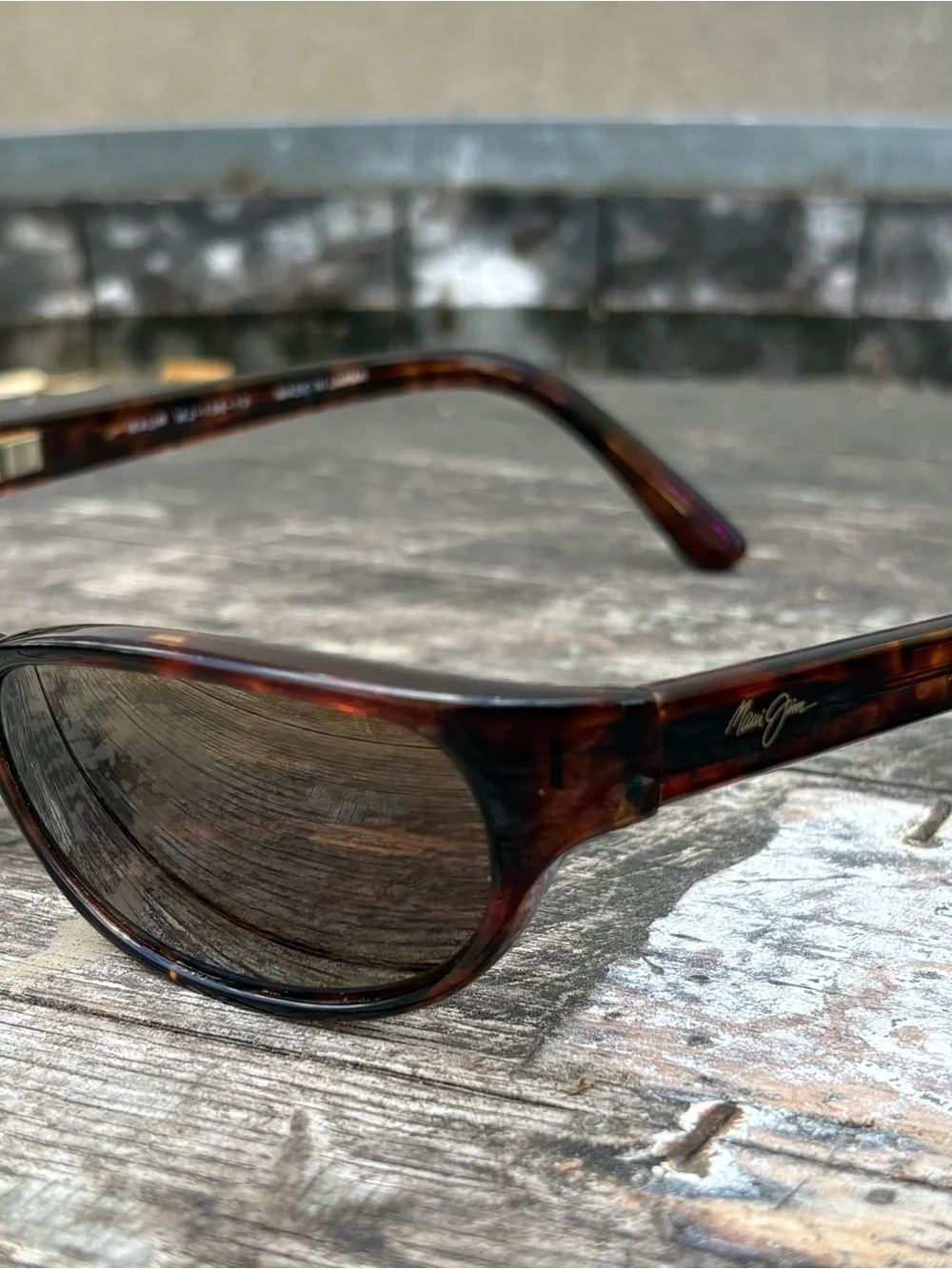 Maui Jim Tortoise Frame Sunglasses with Brown Lenses